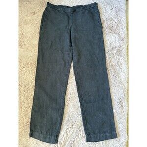JJill Womens Black Linen Pants Size XS Career Minimalist Capsule Wardrobe